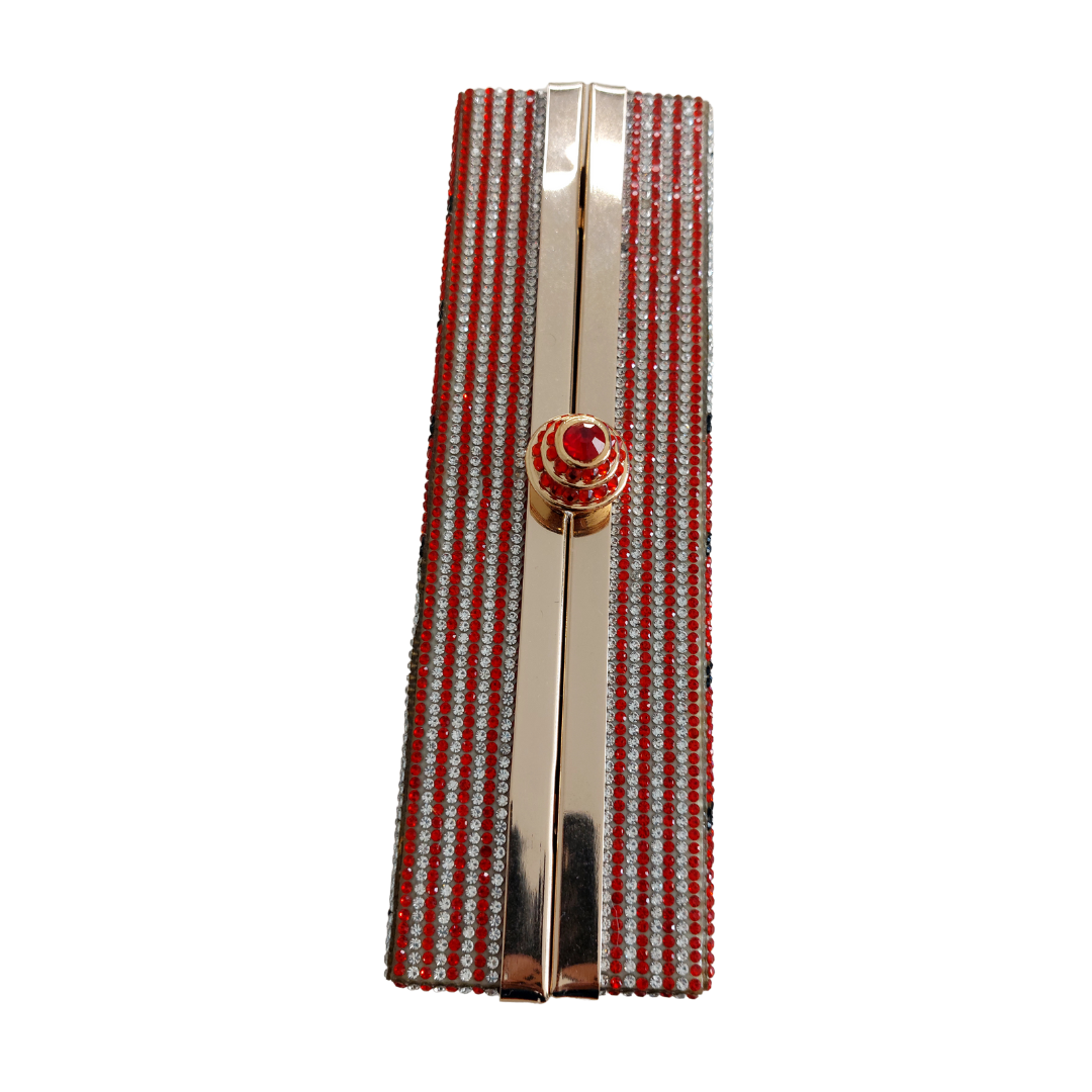 Red & Silver Clutch w/chain